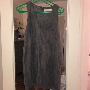 Suede mini dress